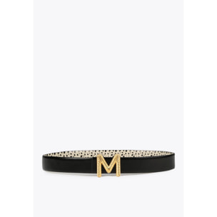 Cintura double face stampa dalmata