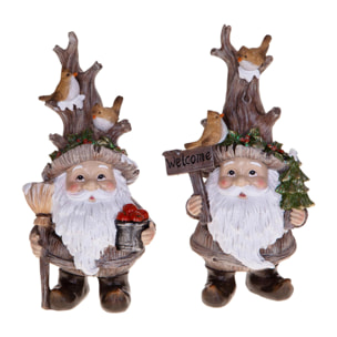 Gnomi con albero natale - Pezzi 1 - MARRONE - Bianchi Dino SpA