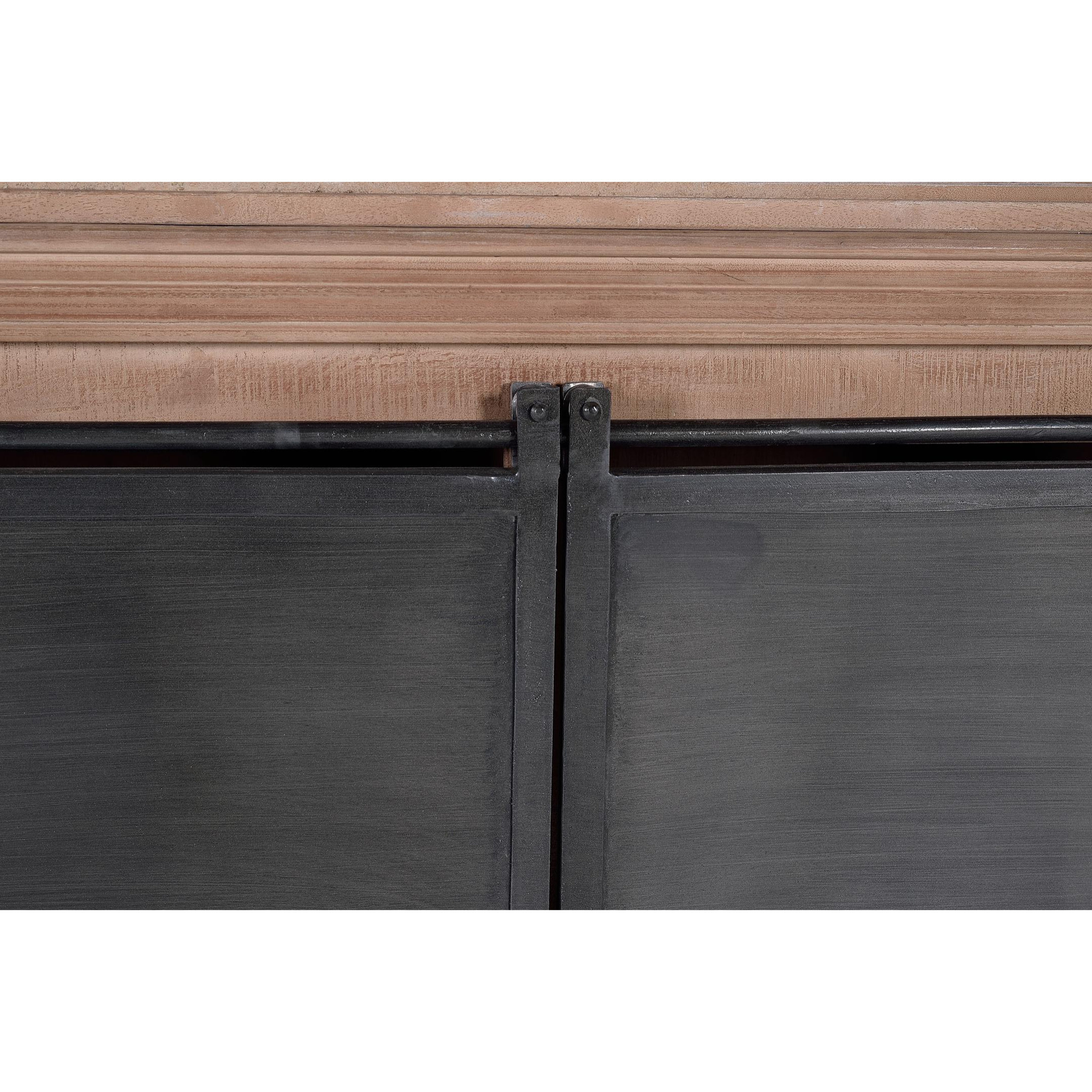 Alacena de Madera de Mango 200 Cm Estilo Industrial Moderno
