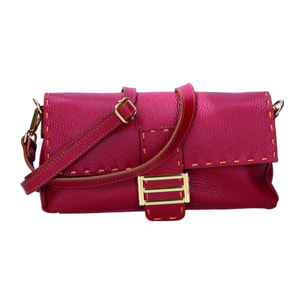 Borsa a spalla da donna - Modello Wally - Vera pelle - 29.0 x 13.0 x 9.0 cm