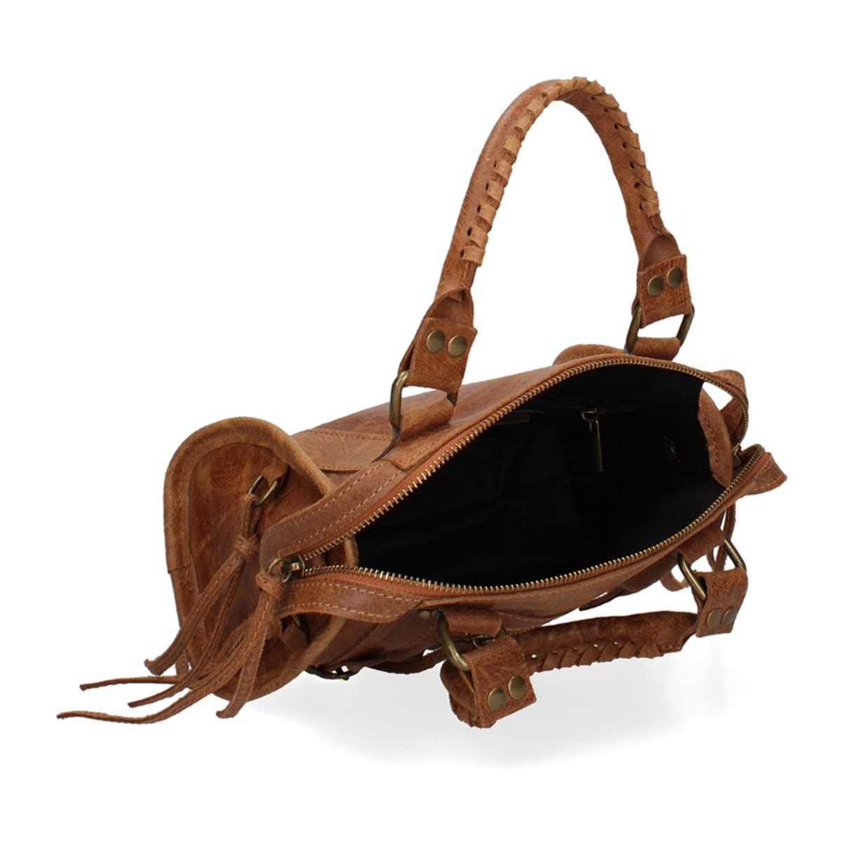Borsa a spalla da donna - Modello Erisia - Vera pelle - 25.0 x 15.0 x 10.0 cm