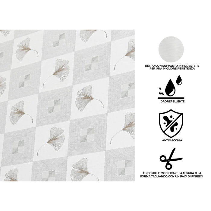 Tovaglia Antimacchia Idrorepellente Rotolo Tagliabile PVC Maniva Ginko D11