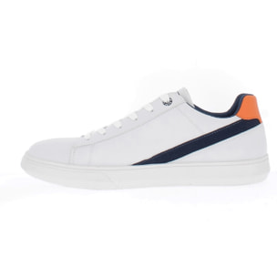 Armata di Mare Scarpe Uomo Court Sneakers Casual con Soletta Rimovibile in Memory Foam AMU S24M531 Off White Orange