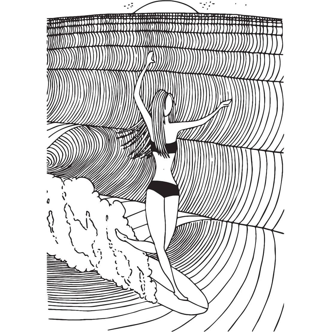 Tableau surfeuse Tableau alu Dibond