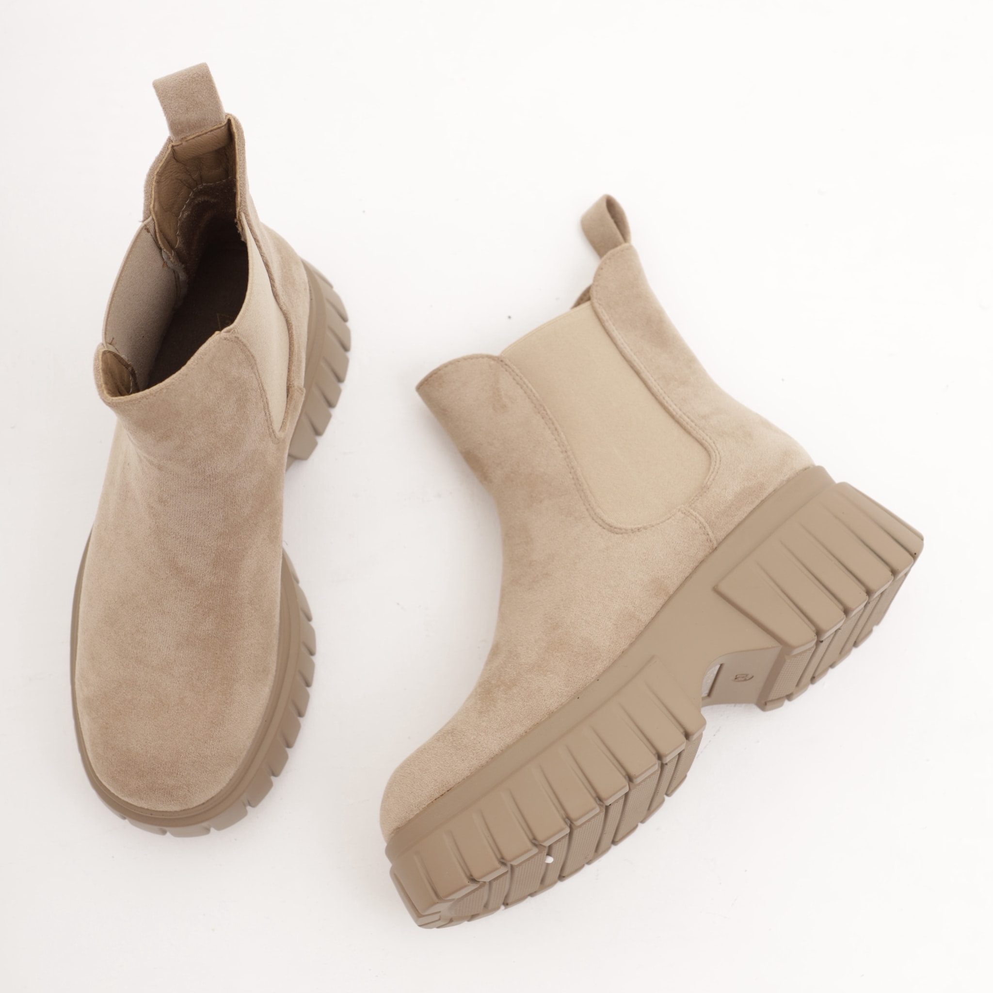 STIVALETTO CHELSEA BASSO PLATFORM TORTORA