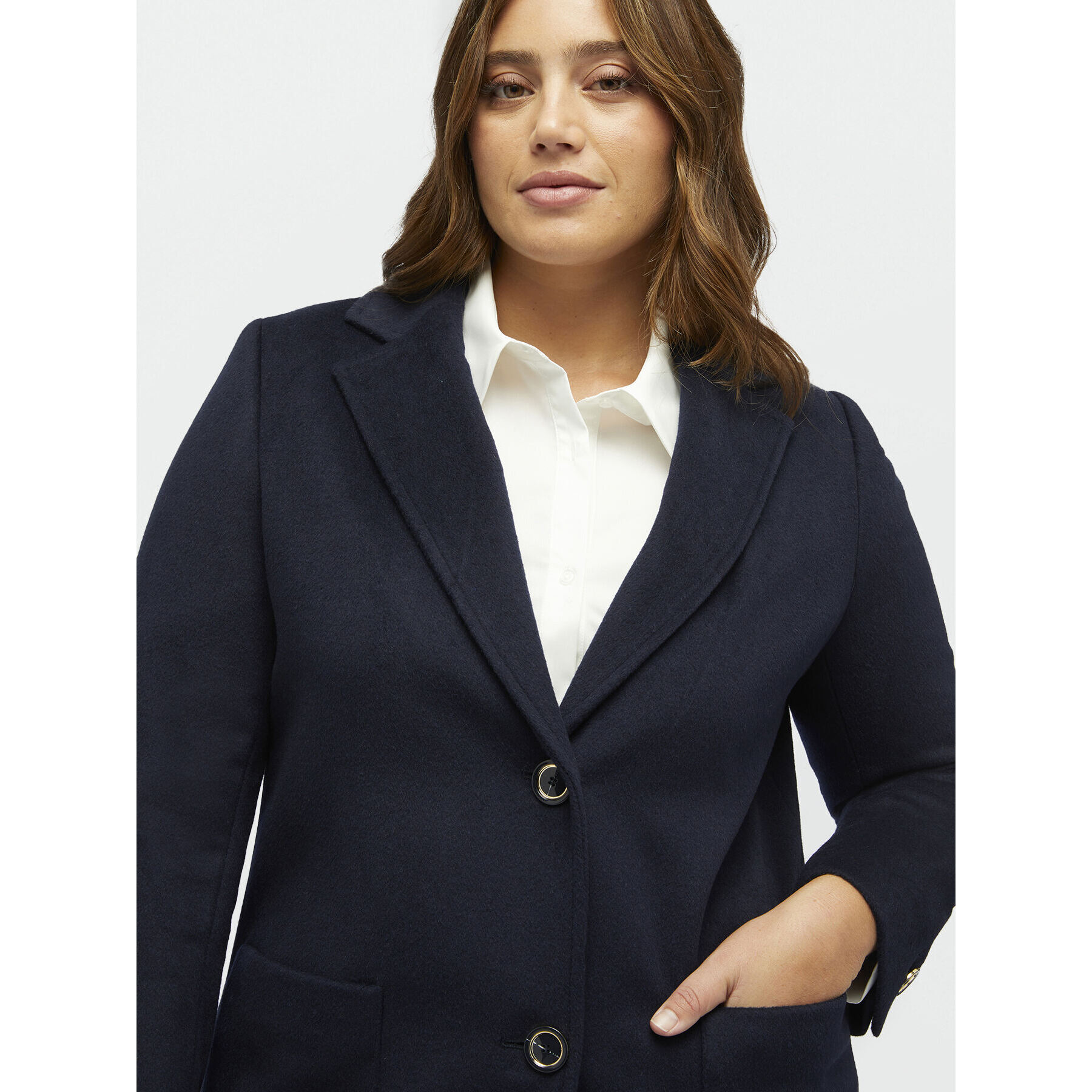 Fiorella Rubino - Cappotto in panno - Blu