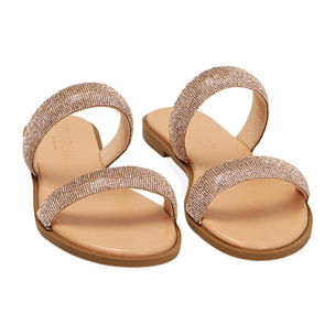 Ciabatte nude con strass