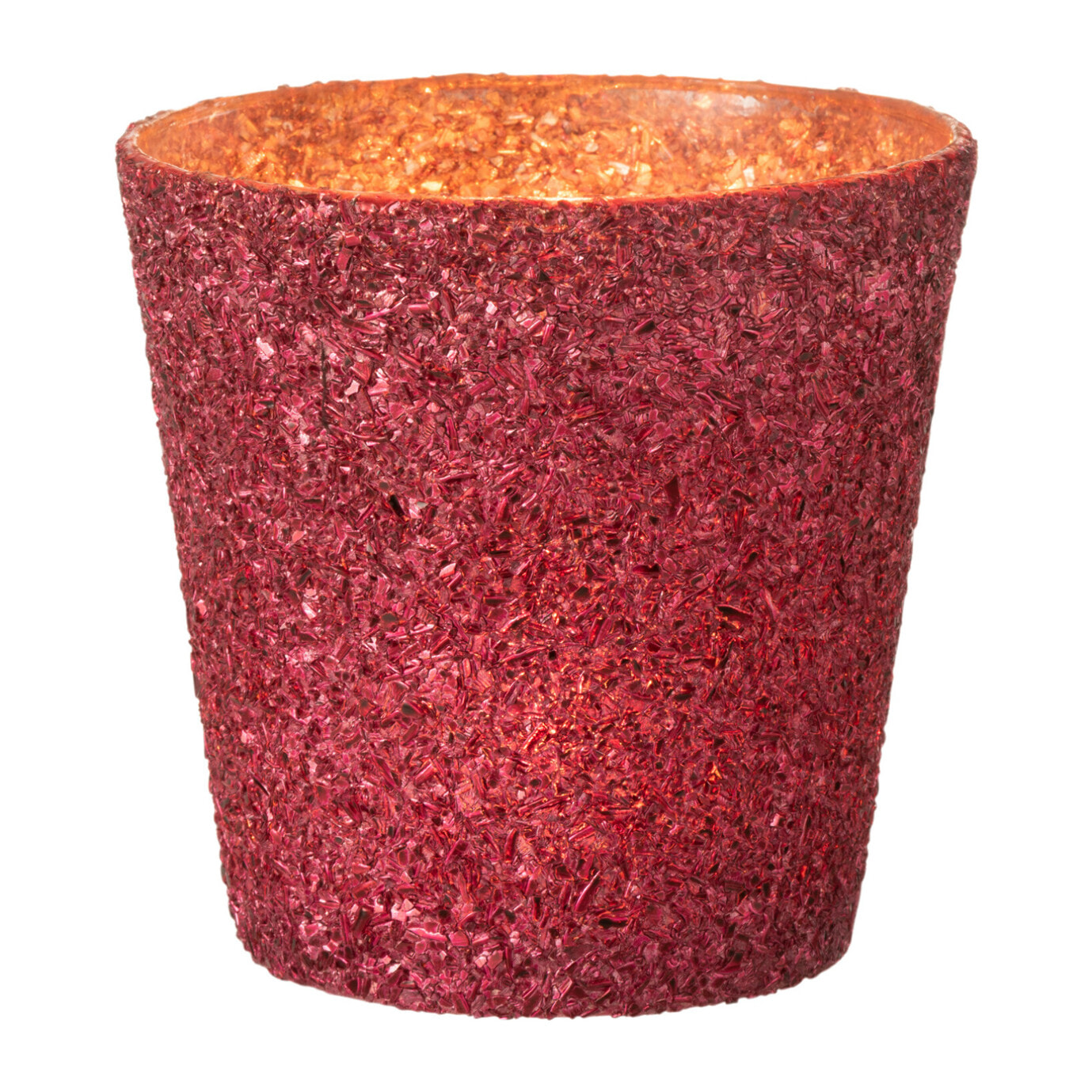 J-Line photophore Paillettes - verre - fuchsia - large