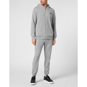 PHILIPP PLEIN Hooded Sweatjacket ICONIC PLEIN