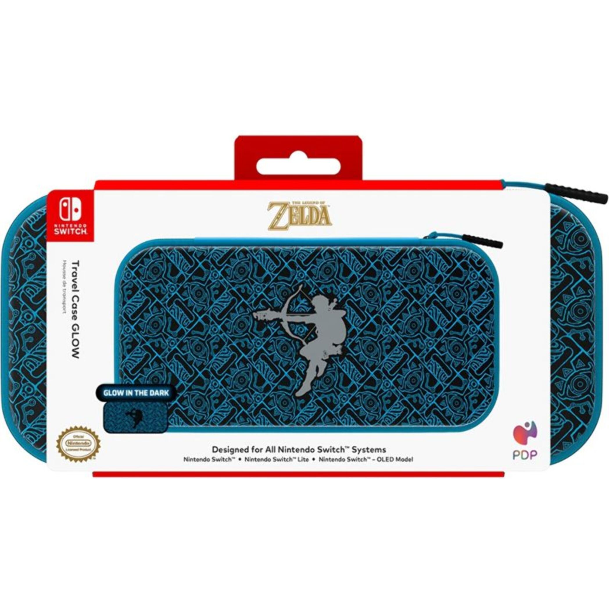 Housse de protection PDP TRAVEL CASE ZELDA GLOW IN THE DARK LINK