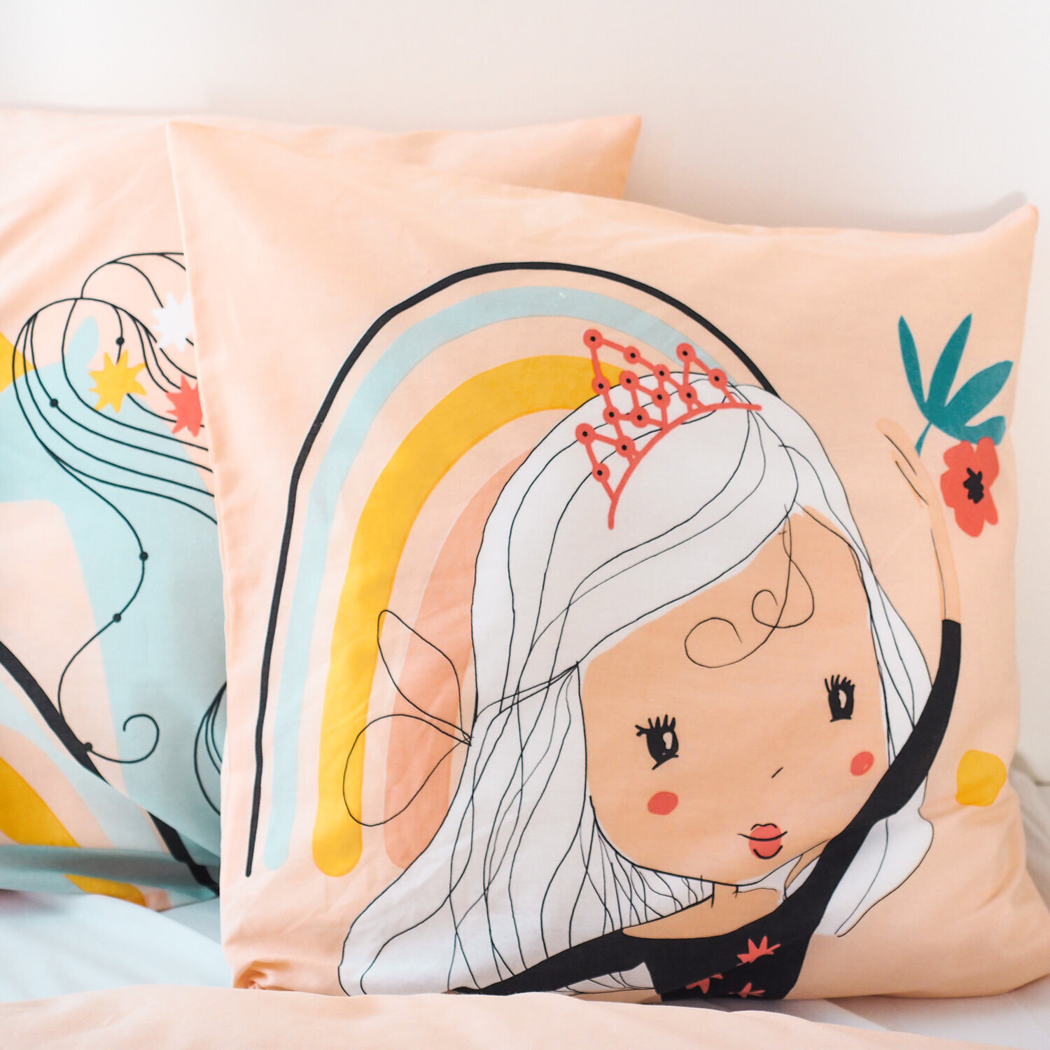 Parure de couette enfant polycoton lola