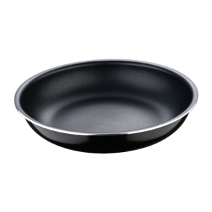 Set de 2 sartenes de ø24ø28cm en aluminio prensado black click&cook san ignacio