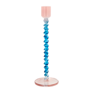 Bougeoir en verre Vivid
