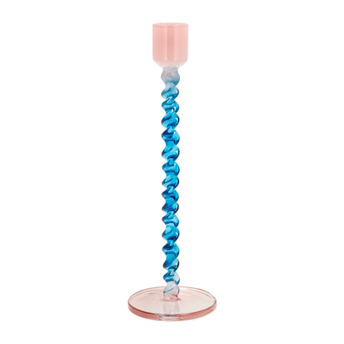 Bougeoir en verre Vivid