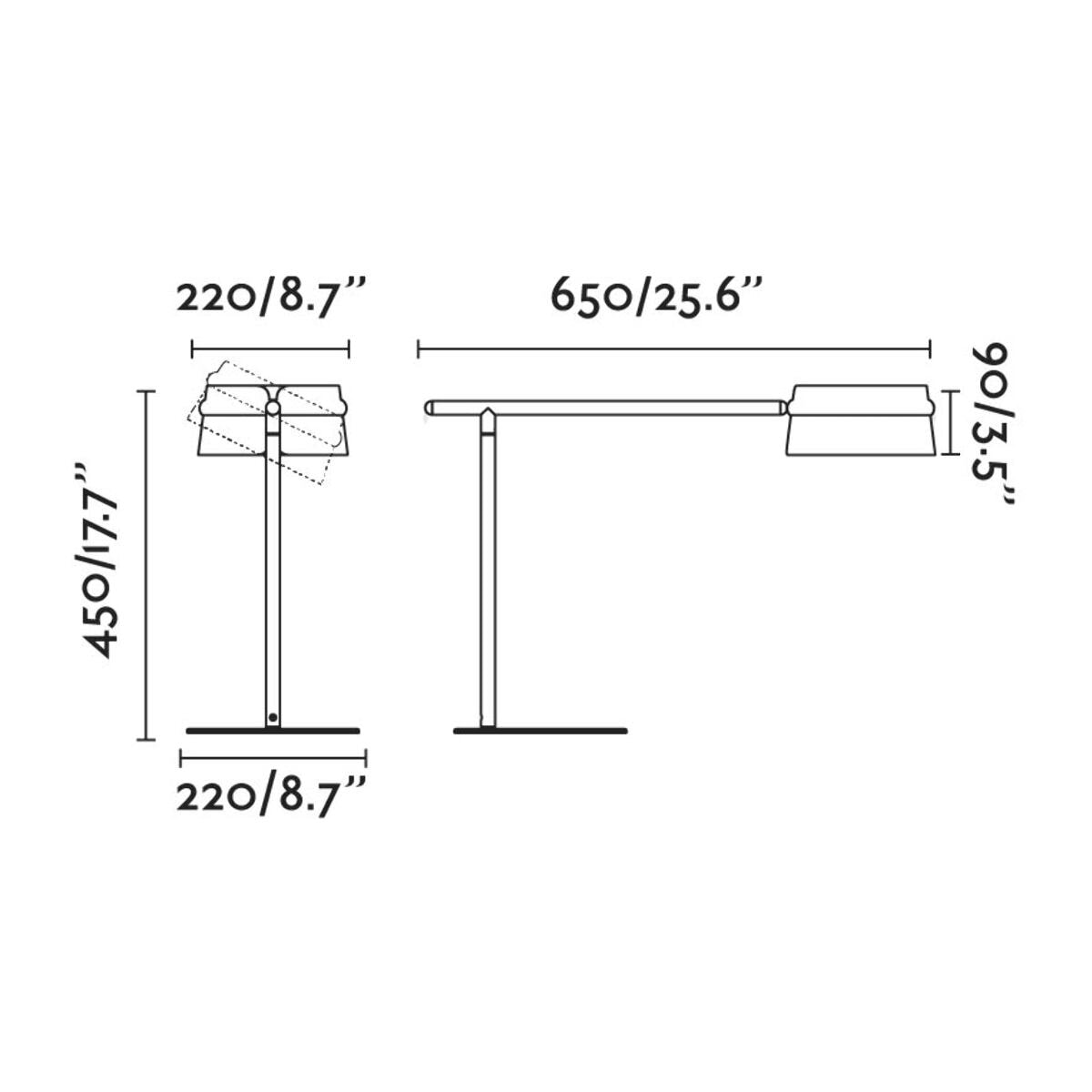 LOOP Lampe de table avec pince frêne