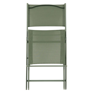 Lot de 4 chaises de jardin Modula pliables vert laurier