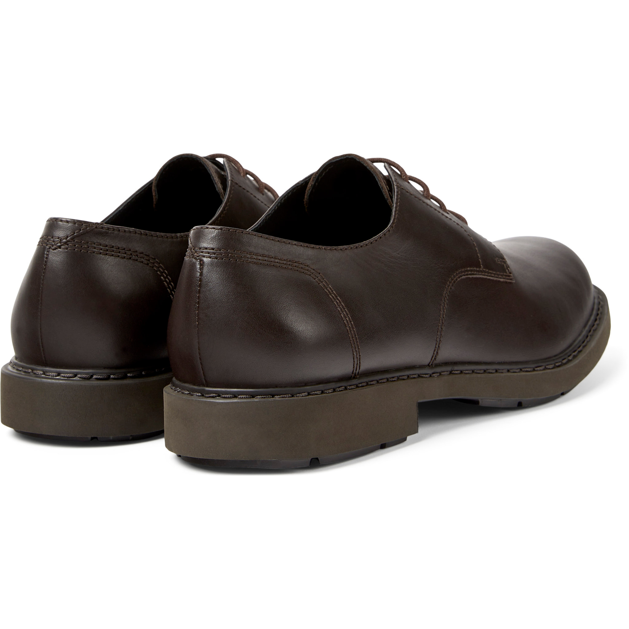 Zapatos de cordones - CAMPER Neuman - Marron - Cuero liso