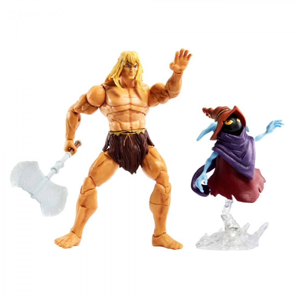 Masters Of The Universe: Revelation Masterverse Action Figures 2022 Deluxe Savage He-Man & Orko 18 Cm Mattel