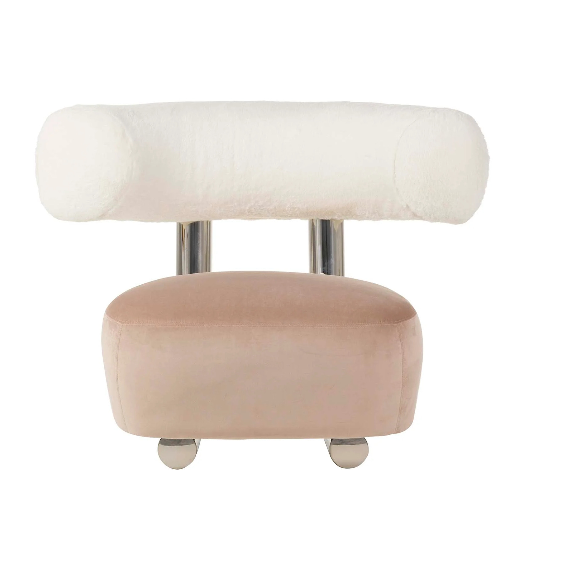 Sillon Lana Velvet Rosa Qufu 100x82x71 Cm