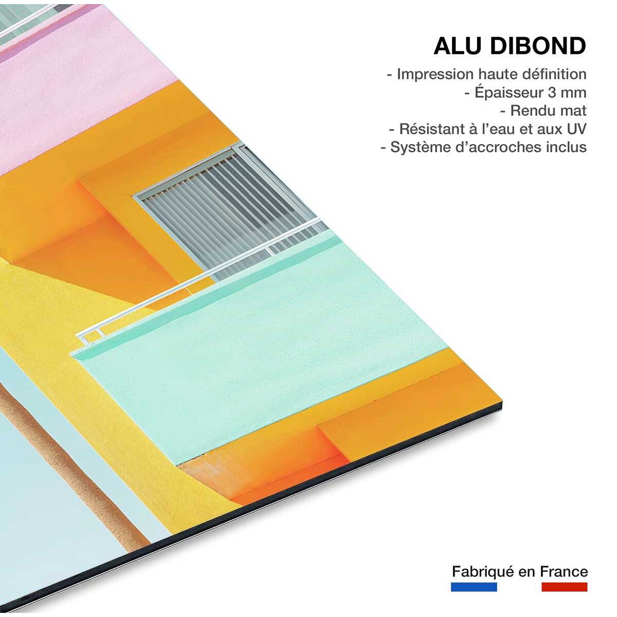 Tableau architecture venice beach pastel  Tableau alu Dibond