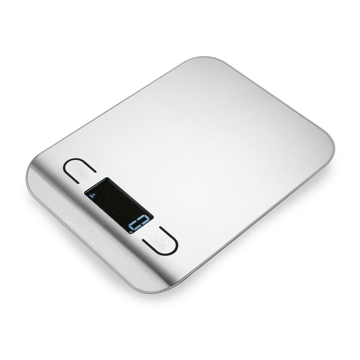 Báscula de cocina foodies de 0-5kg en acero inoxidable masterpro