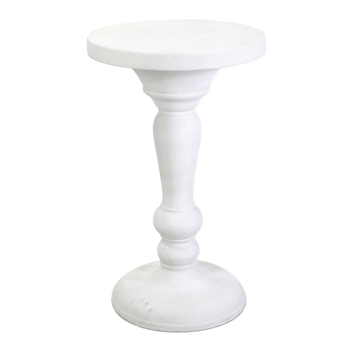 Portavaso in resina bianco tondo cm ø49h80,5