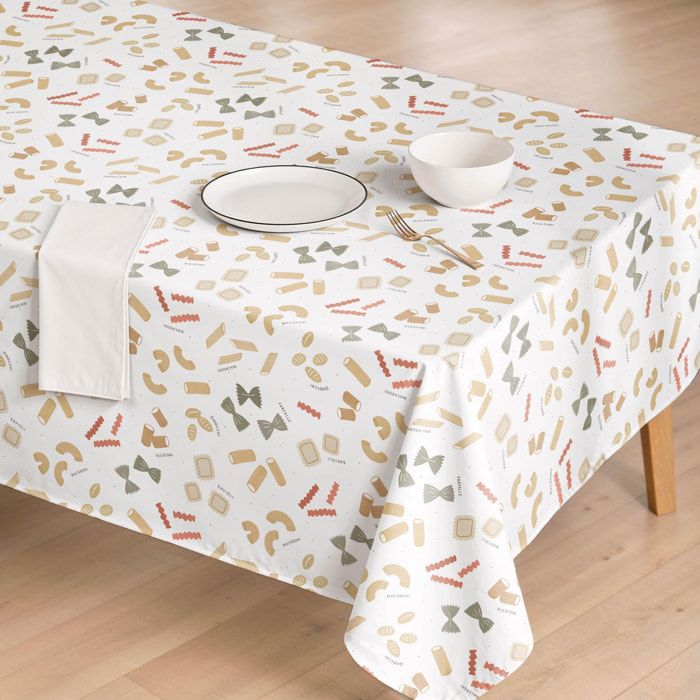 Nappe anti-taches MACARONI MULTICOLORE - enduite