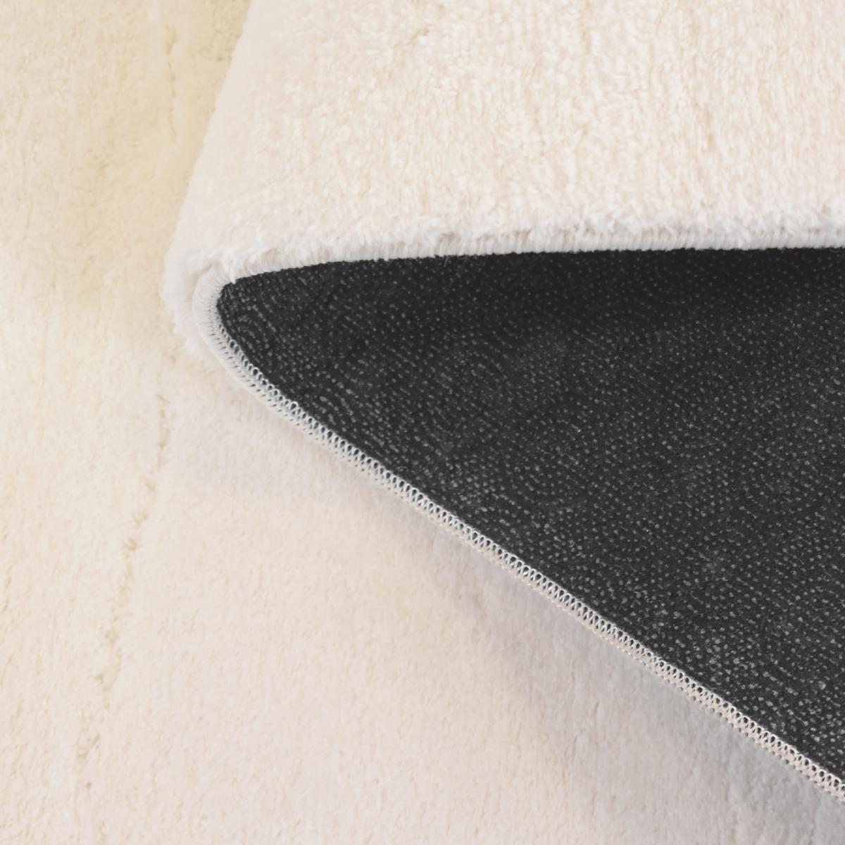 Tapis salon MITA, soft et soyeux, tapis uni à l'aspect Shaggy