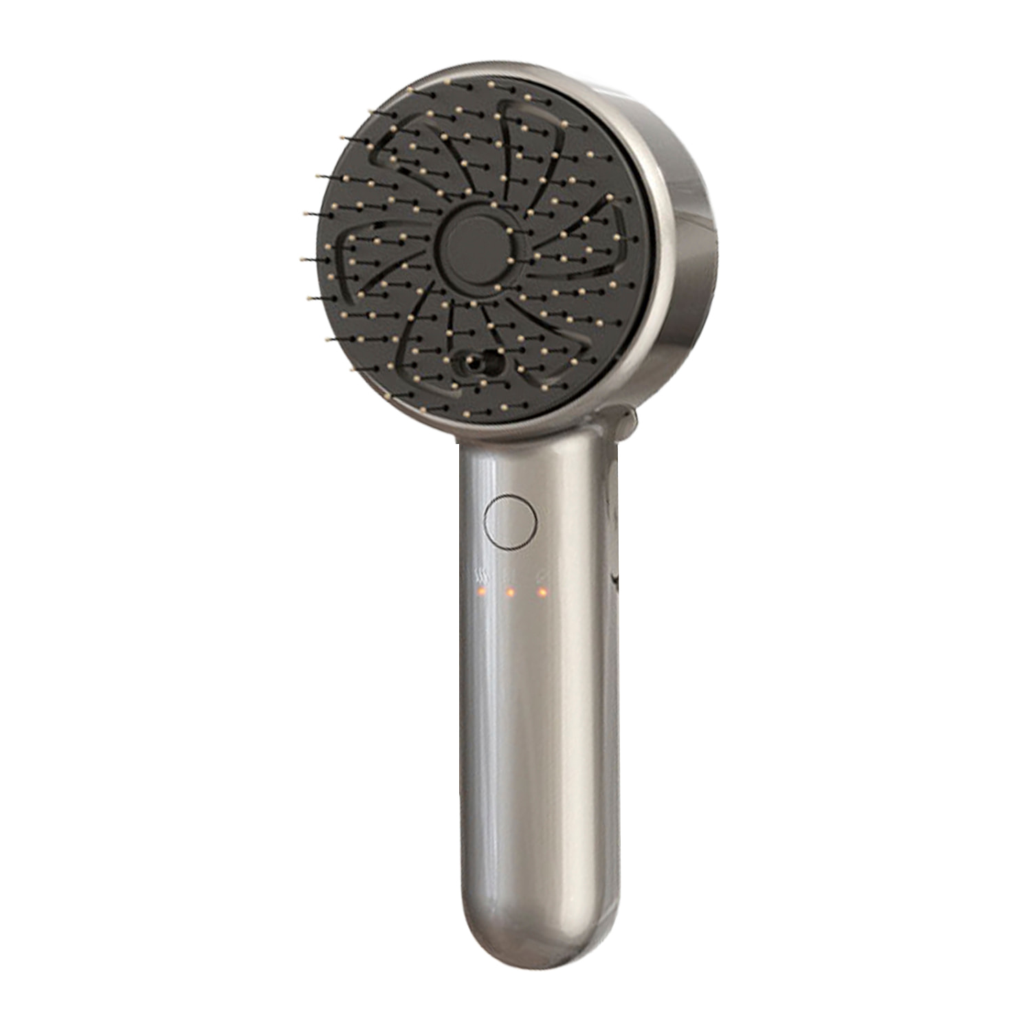 Peine atomizador con masaje de dos velocidades y base.