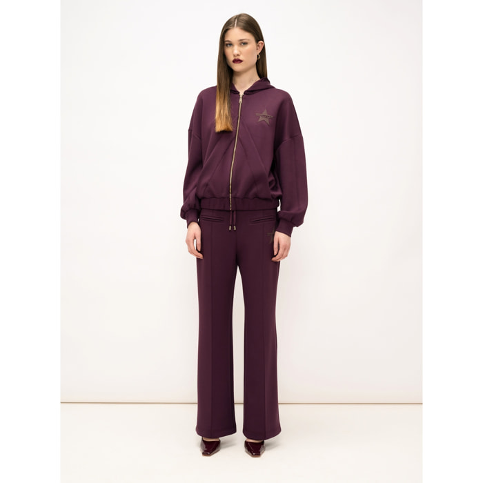 Pantaloni donna Lavande - Made in Italy - Viscosa, Poliestere, Elastan