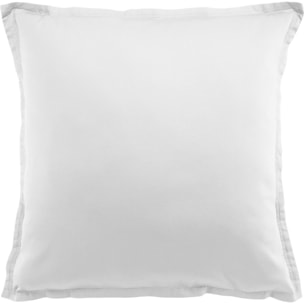 Paire de Taies D'oreiller 100% Satin De Coton 105 Fils Blanc