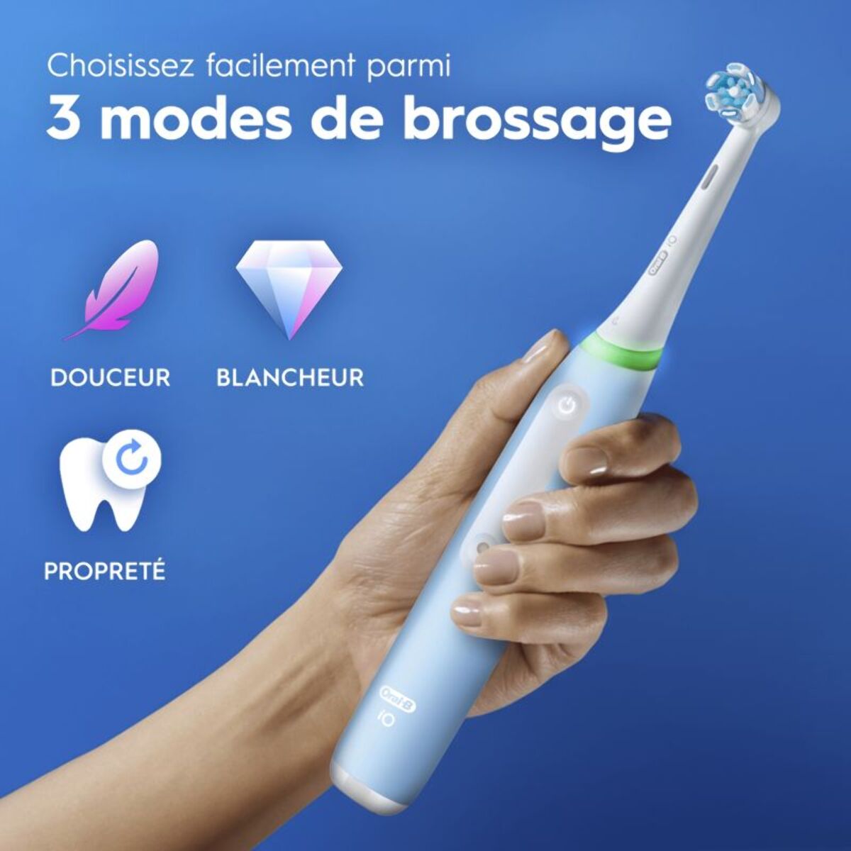 Brosse à dents électrique ORAL-B iO3 Series Ice Blue