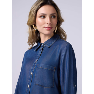Oltre - Camicia in tencel - Blu