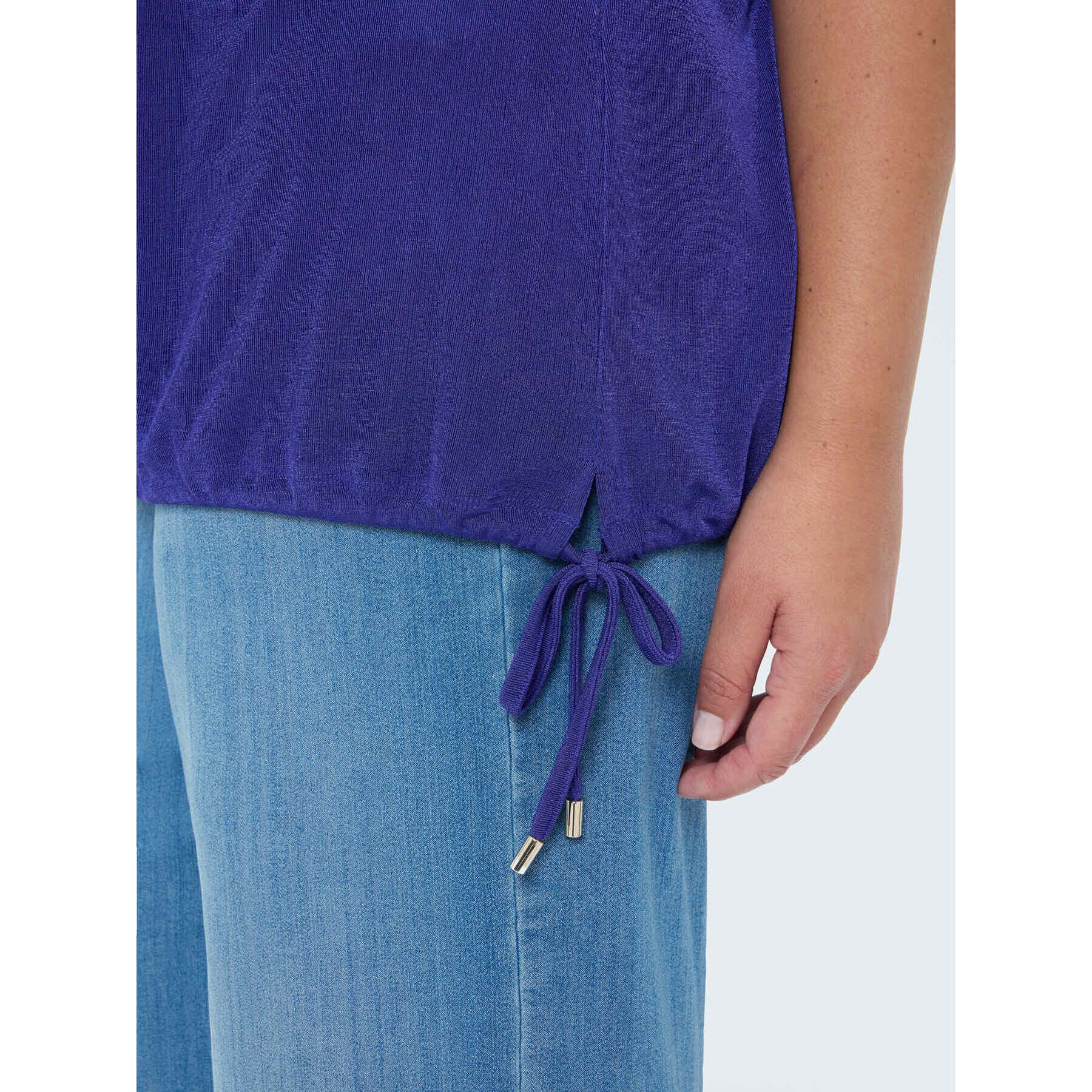 Fiorella Rubino - Camiseta de punto con cordón - Violeta