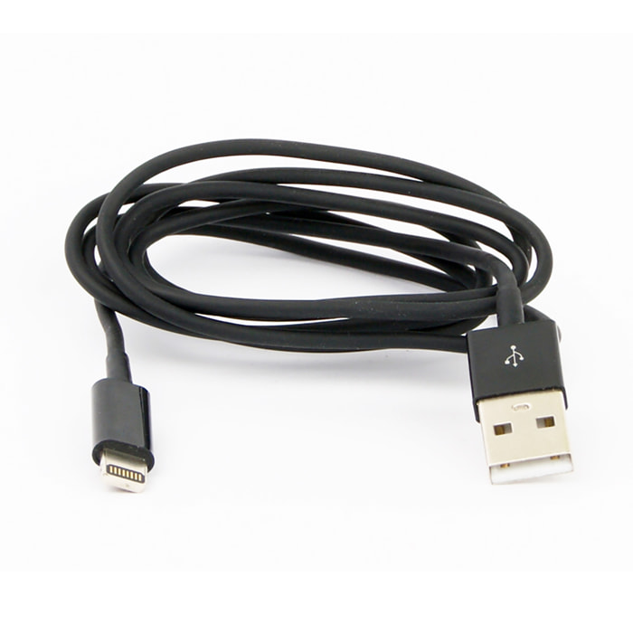 DAM Cavo piatto Lightning 8 pin 1m 100x1x1 Cm. Colore nero