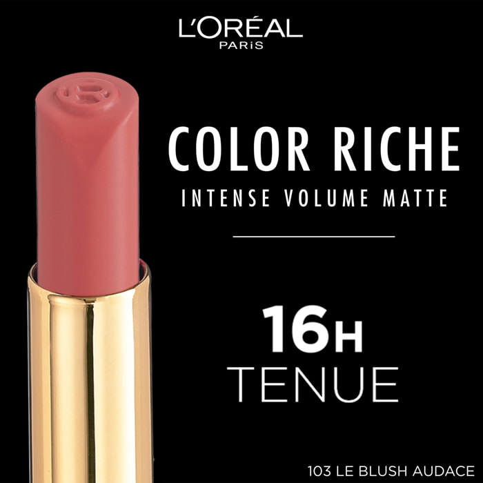 L'Oréal Paris Color Riche Intense Volume Matte 103 Le Blush Audace