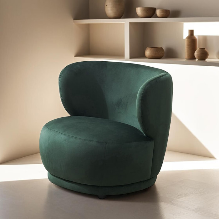 Fauteuil en velours - ESTER