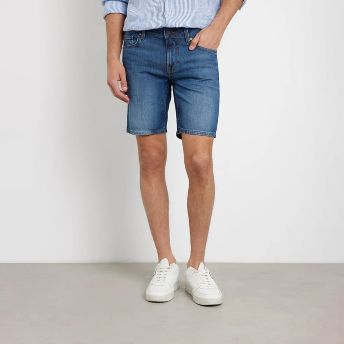 Bermuda Angels - coupe ajustée - coton - bleu denim