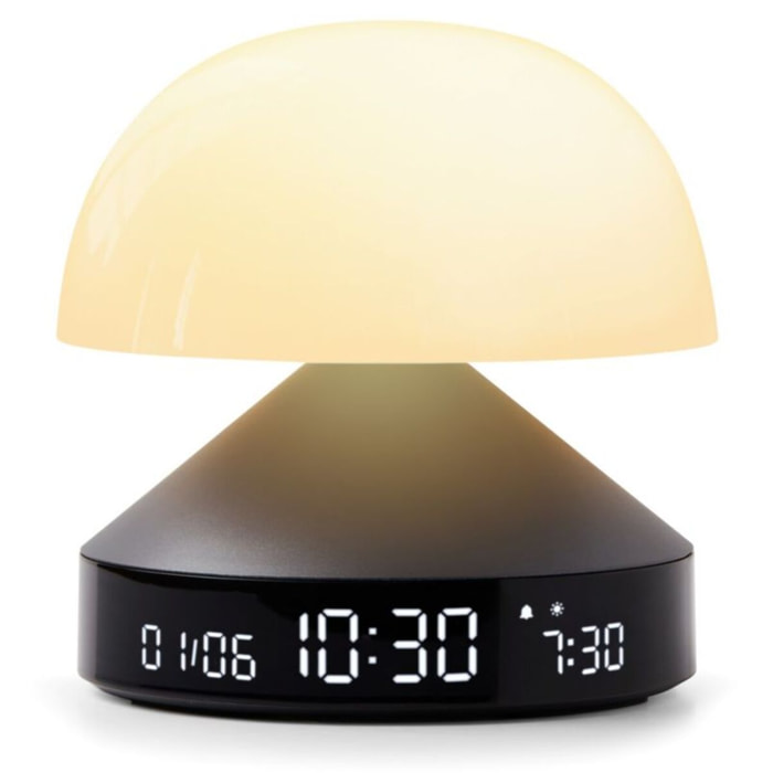 Réveil LEXON Mina Sunrise Simulateur d'aube Gris