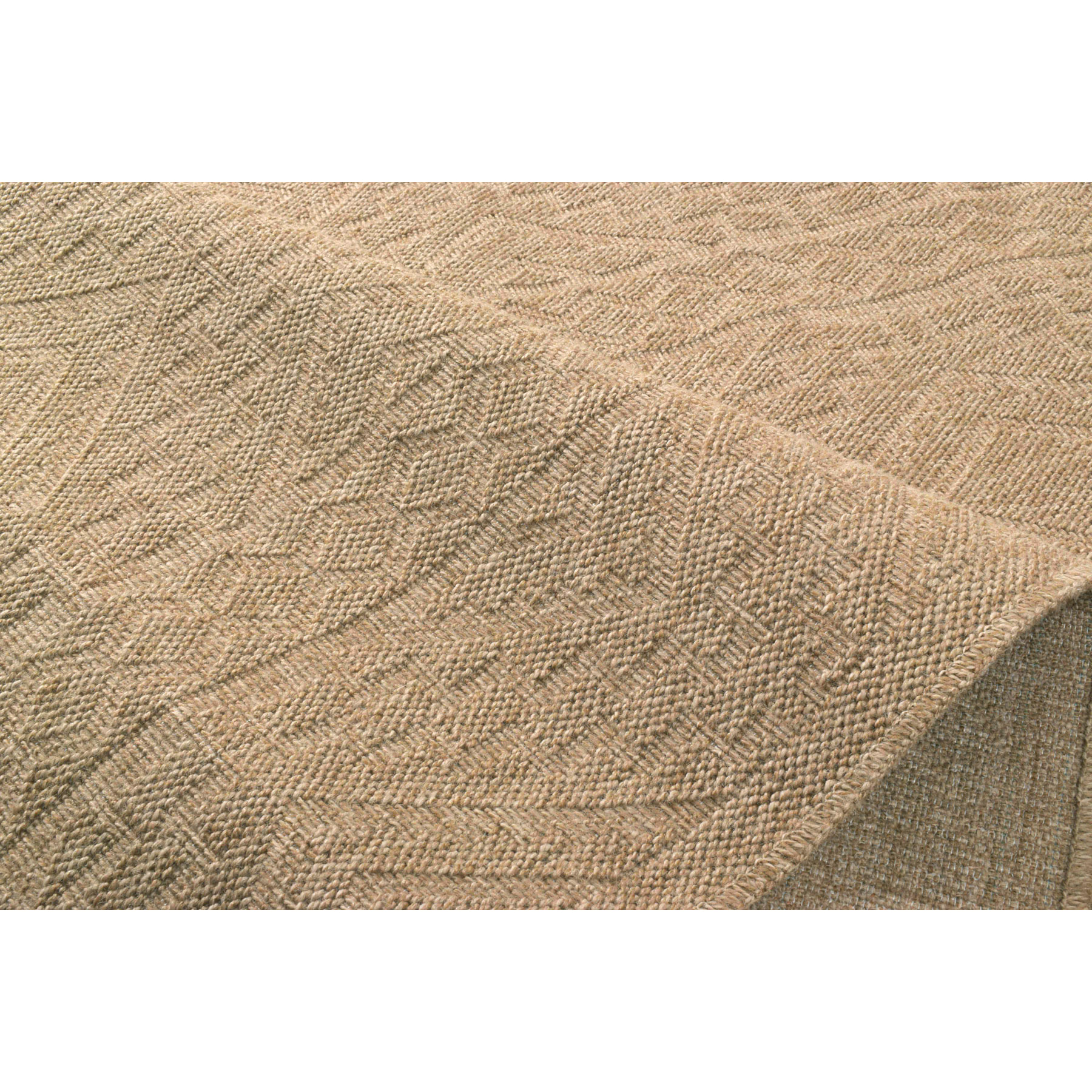 Nature - tapis aspect jute à motifs losanges beige