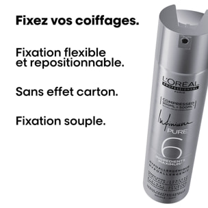 Tecni.art Infinium Pure Souple - Laque Fixation Souple et Légère pour Une Brillance et Un Maintien Naturel 300 ml