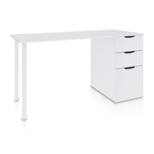 Mesa de escritorio Luma Blanco Artik (Blanco Mate)