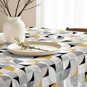 Nappe enduite P20 - 100% coton - traitement antitaches - Multicolore
