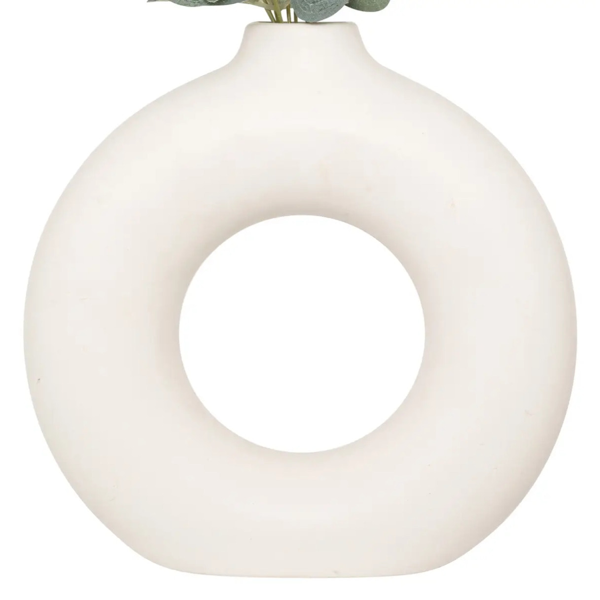 Composition eucalyptus avec vase "Suza" H37cm