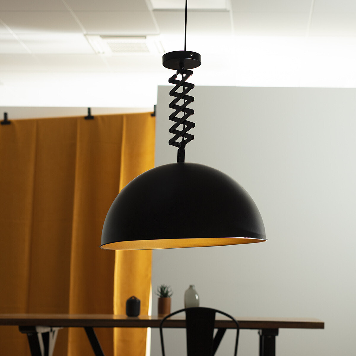 Suspension "Lahti" - noir - métal D51 cm