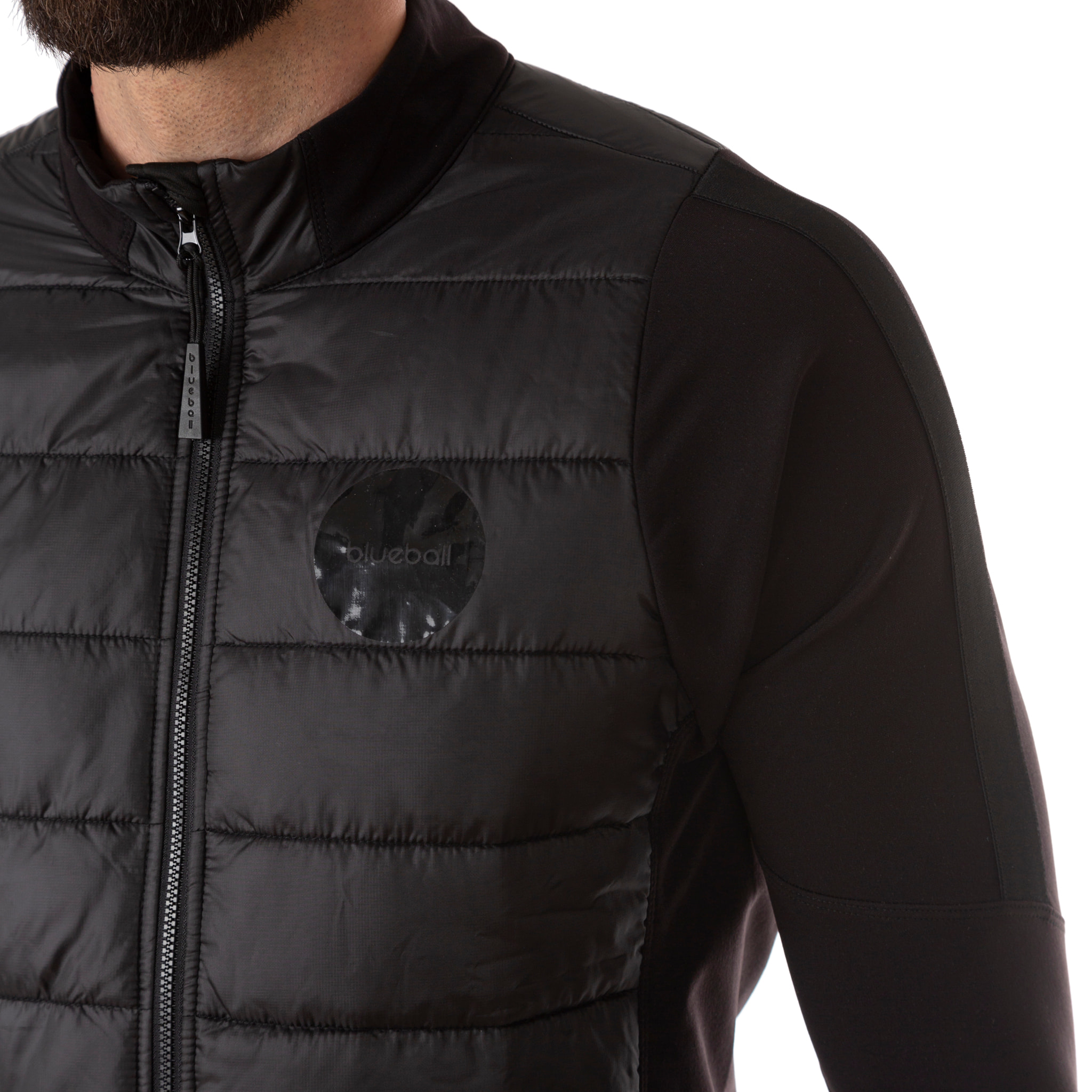 Chaqueta ciclista hombre manga larga negro