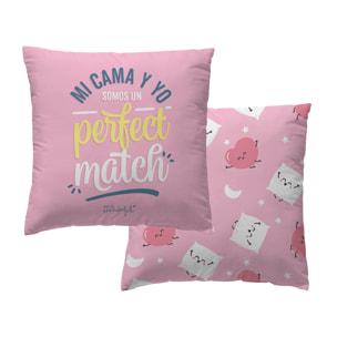 Funda de cojín reversible Mr.Wonderful Perfect Match 45X45 cm