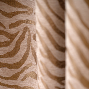 Rideau zèbre tissu chenille - Beige