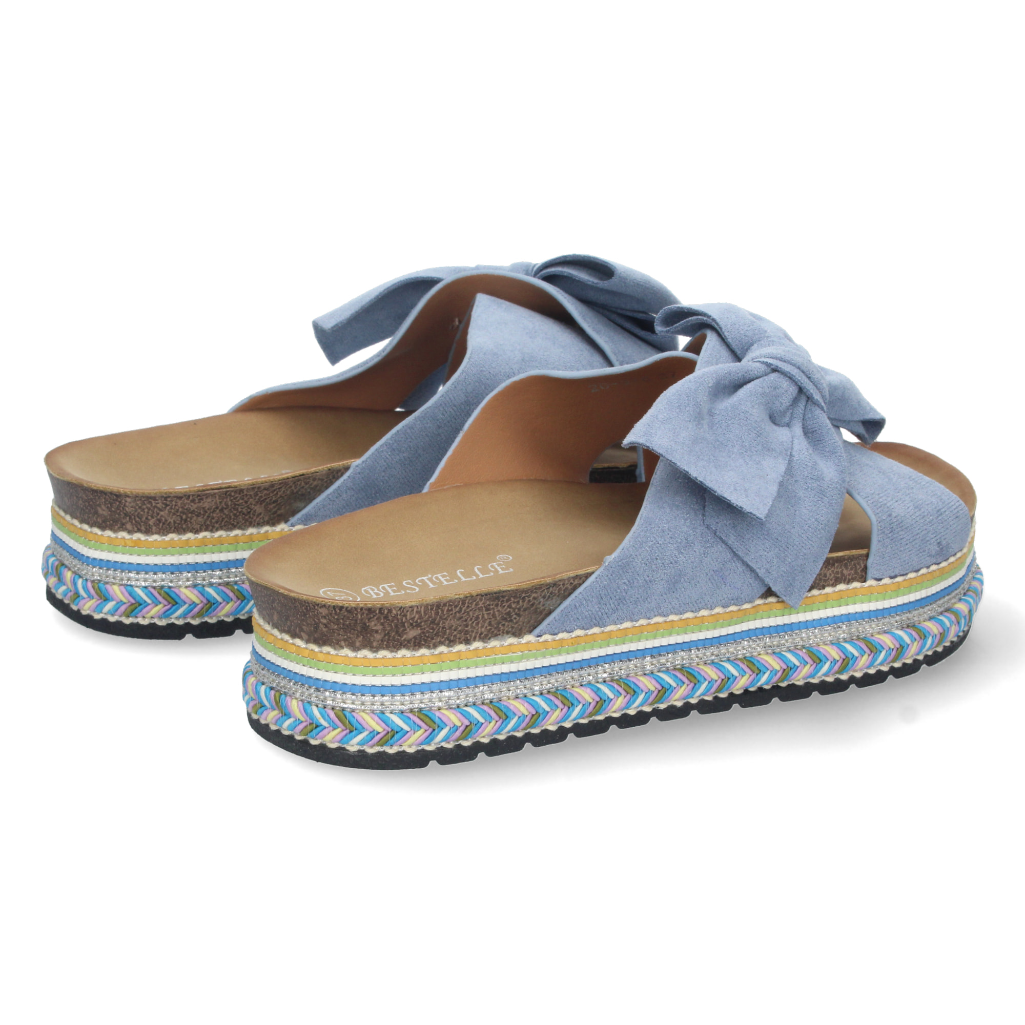 Sandalia de Plataforma con Motivos Etnicos