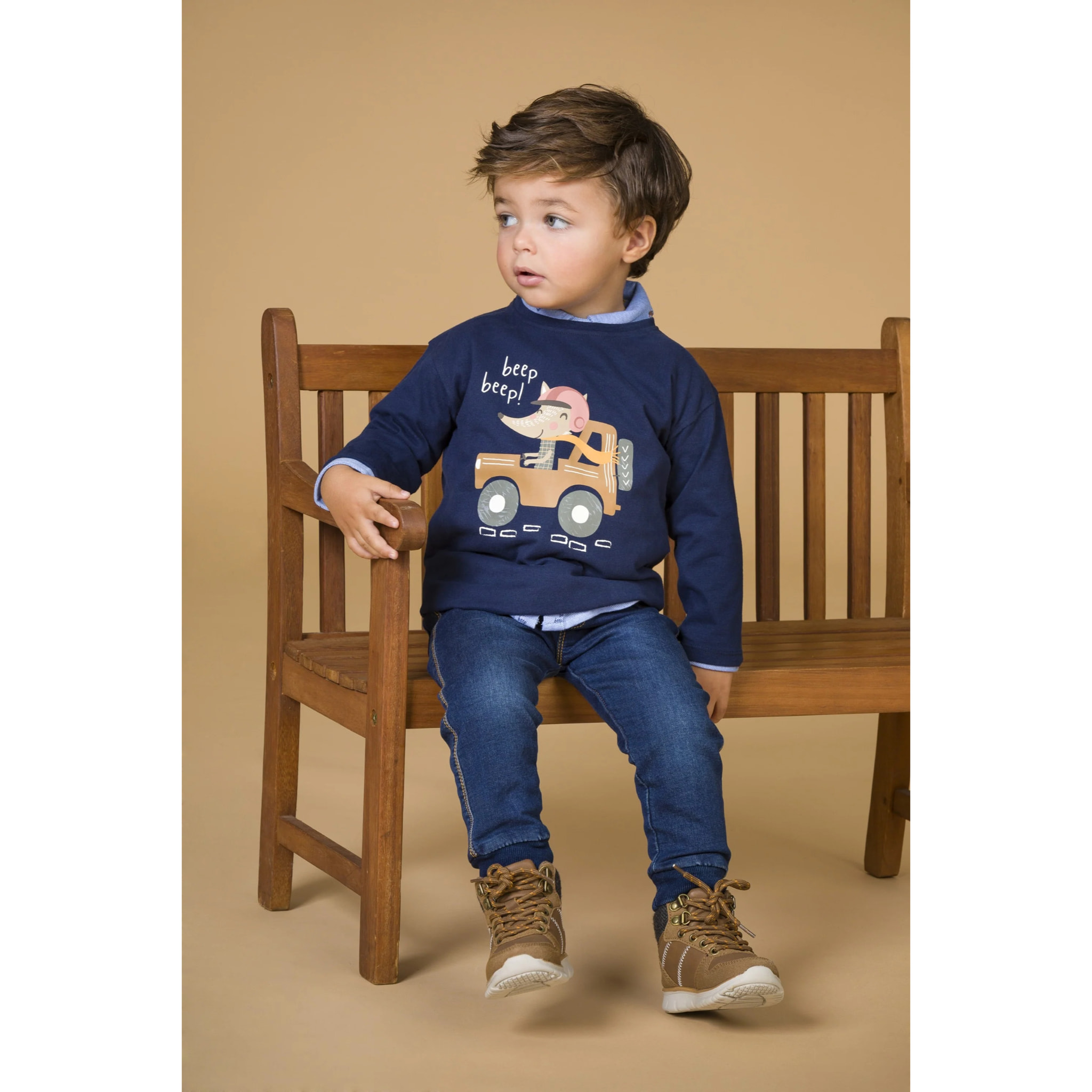 T-shirt Cacool Baby Navy